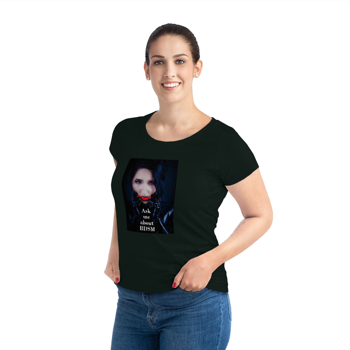 Women's T-shirt "Ask me"