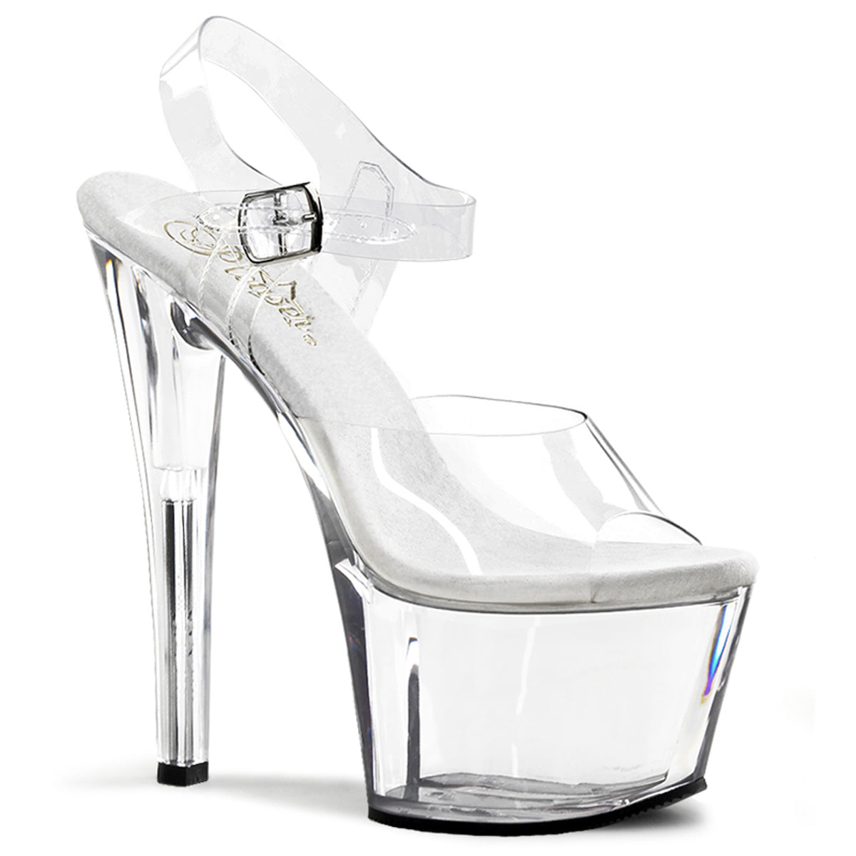 Pleaser Sky-308  7" Heel, 2 3/4" PF Ankle Strap Sandal